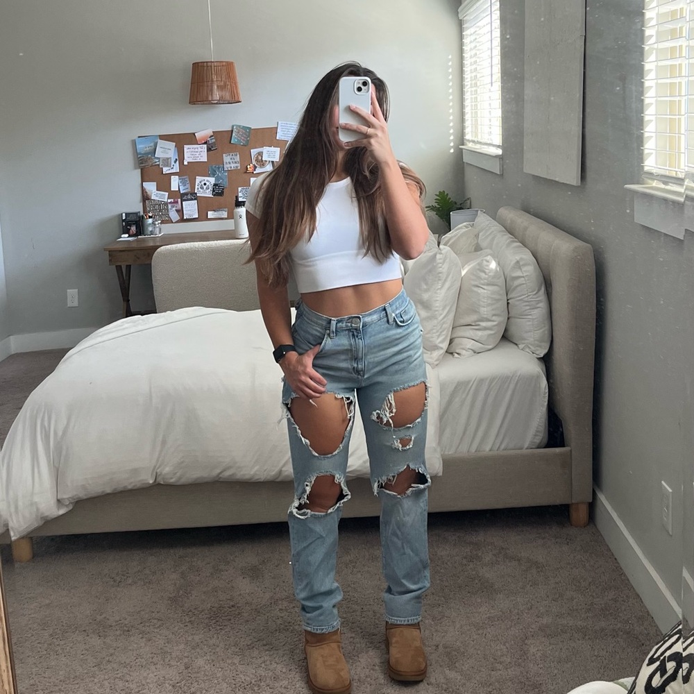 BDG mom jeans (elastic waist!)